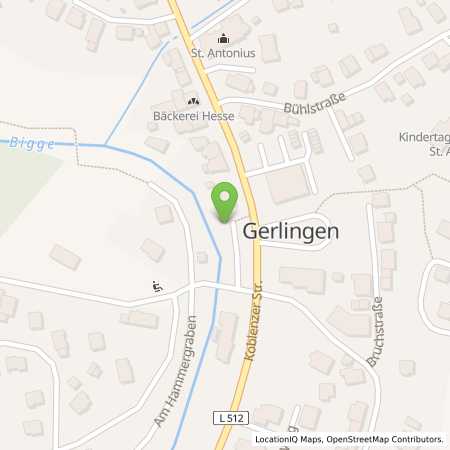 Standortübersicht der Strom (Elektro) Tankstelle: BIGGE ENERGIE GmbH & Co. KG in 57482, Wenden