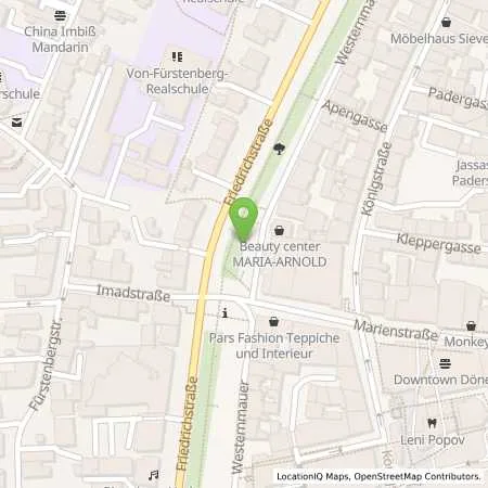 Standortübersicht der Tankstelle Westfalen Weser Netz GmbH in 33098 Paderborn