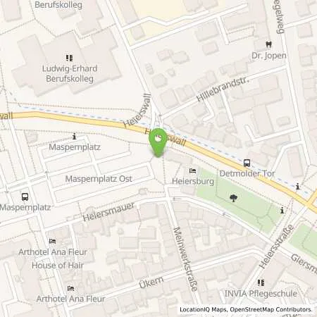 Standortübersicht der Tankstelle ASP-Eigenbetrieb der Stadt Paderborn in 33098 Paderborn