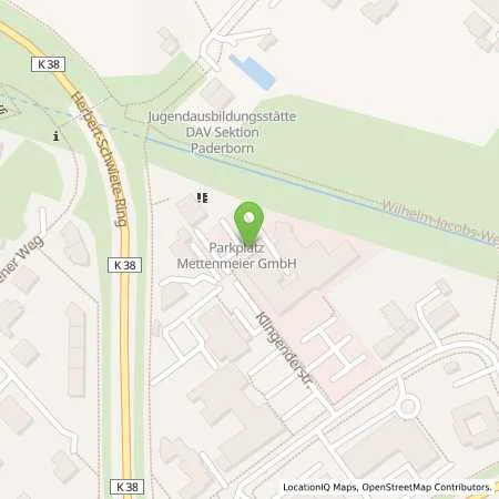 Standortübersicht der Tankstelle Westfalen Weser Netz GmbH in 33100 Paderborn