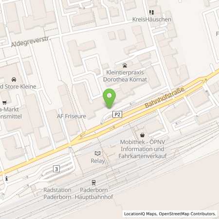 Standortübersicht der Strom (Elektro) Tankstelle: Westfalen Weser Netz GmbH in 33102, Paderborn