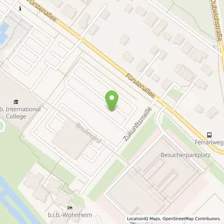 Standortübersicht der Tankstelle Fraunhofer-Gesellschaft zur Förderung der angewandten Forschung e. V. in 33102 Paderborn