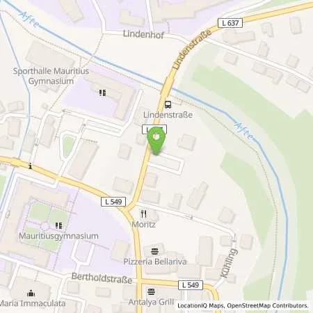 Standortübersicht der Tankstelle innogy SE in 33142 Büren