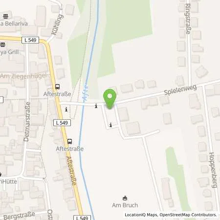 Standortübersicht der Tankstelle innogy SE in 33142 Büren