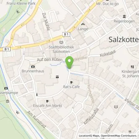 Standortübersicht der Tankstelle Westfalen Weser Netz GmbH in 33154 Salzkotten