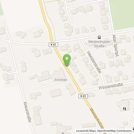 Standortübersicht der Tankstelle Fleischerei Timmer in 33154 Salzkotten