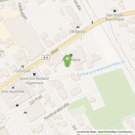 Standortübersicht der Tankstelle Westfalen Weser Netz GmbH in 33161 Hövelhof