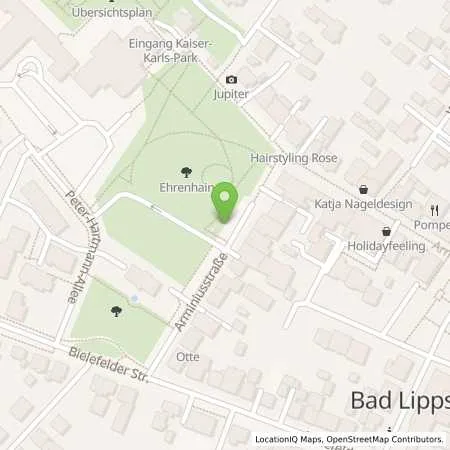 Standortübersicht der Tankstelle Westfalen Weser Netz GmbH in 33175 Bad Lippspringe