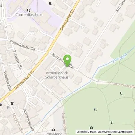 Standortübersicht der Tankstelle Westfalen Weser Netz GmbH in 33175 Bad Lippspringe