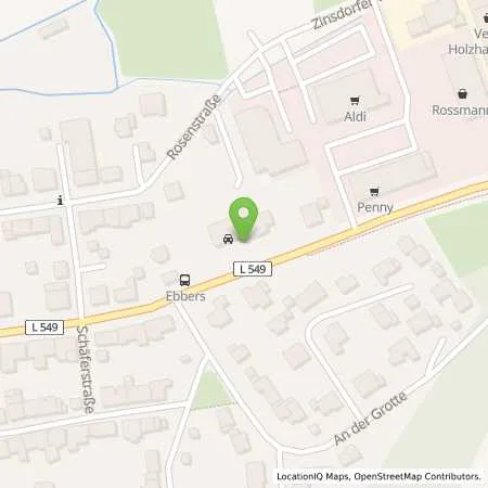 Standortübersicht der Tankstelle Autohaus Bonefeld GmbH in 33181 Bad Wünnenberg