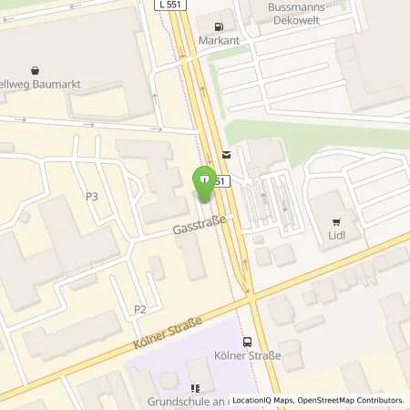 Standortübersicht der Tankstelle innogy eMobility Solutions GmbH in 45661 Recklinghausen