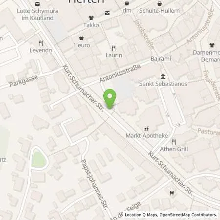 Standortübersicht der Tankstelle Hertener Stadtwerke GmbH in 45699 Herten