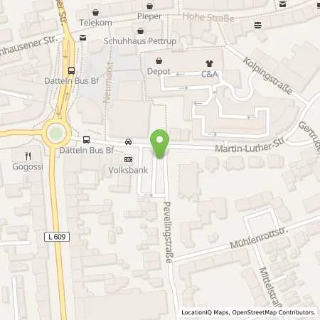 Standortübersicht der Tankstelle innogy SE in 45711 Datteln