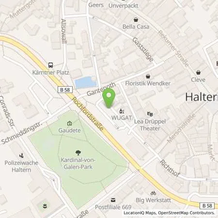 Standortübersicht der Tankstelle Stadtwerke Haltern am See GmbH in 45721 Haltern am See