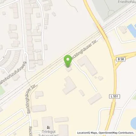 Standortübersicht der Tankstelle Stadtwerke Haltern am See GmbH in 45721 Haltern am See