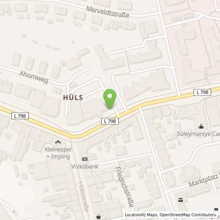 Standortübersicht der Tankstelle innogy eMobility Solutions GmbH in 45772 Marl