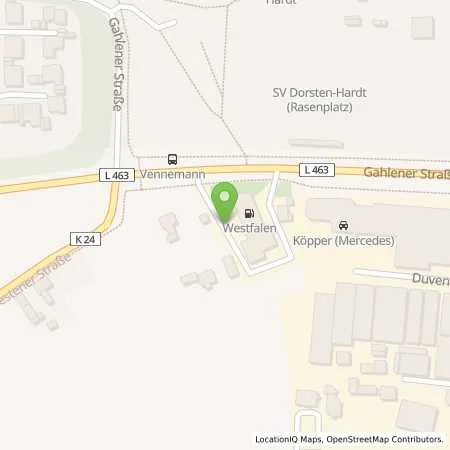 Standortübersicht der Tankstelle innogy eMobility Solutions GmbH in 46282 Dorsten