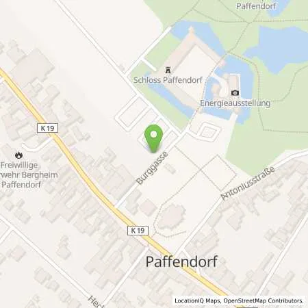 Standortübersicht der Tankstelle innogy eMobility Solutions GmbH in 50126 Bergheim