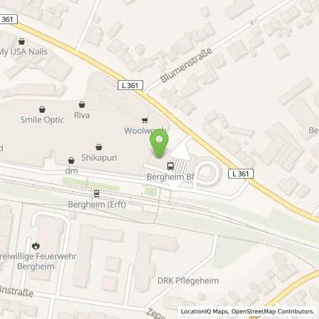 Standortübersicht der Tankstelle Rheinenergie AG in 50126 Bergheim