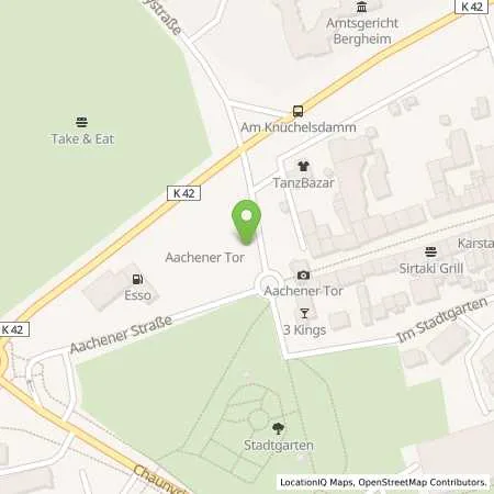 Standortübersicht der Tankstelle innogy SE in 50129 Bergheim