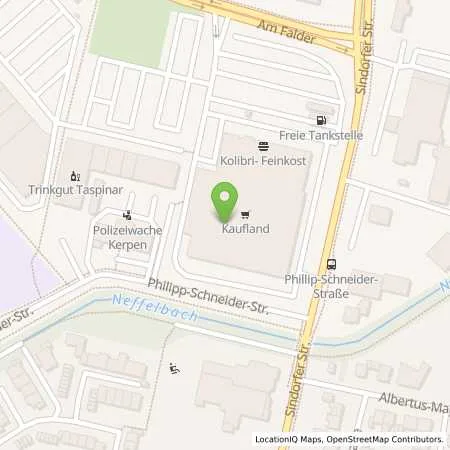 Standortübersicht der Tankstelle Kaufland Dienstleistung GmbH & Co. KG in 50171 Kerpen
