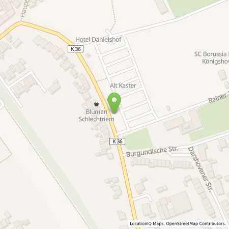 Standortübersicht der Tankstelle innogy SE in 50181 Bedburg