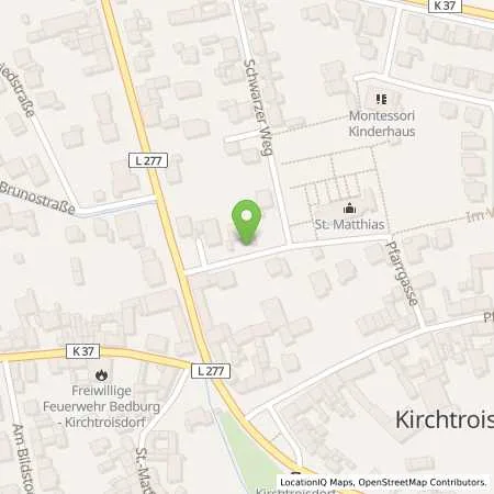 Standortübersicht der Tankstelle innogy SE in 50181 Bedburg