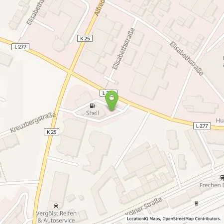 Standortübersicht der Tankstelle EnBW mobility+ AG und Co.KG in 50226 Frechen