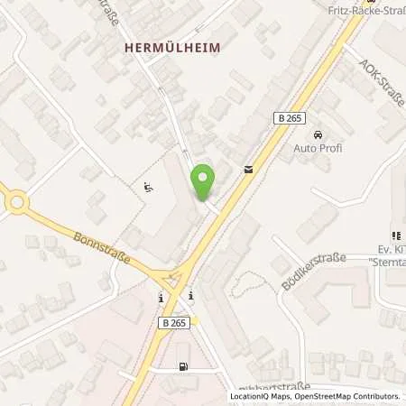 Standortübersicht der Tankstelle Rheinenergie AG in 50354 Hürth