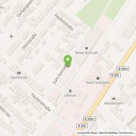 Standortübersicht der Tankstelle Rheinenergie AG in 50354 Hürth