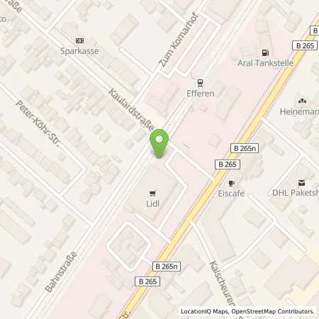 Standortübersicht der Tankstelle Lidl Dienstleistung GmbH & Co. KG in 50354 Hürtj (Efferen)
