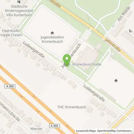 Standortübersicht der Tankstelle innogy SE in 50389 Wesseling