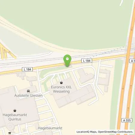 Standortübersicht der Tankstelle EnBW mobility+ AG und Co.KG in 50389 Wesseling