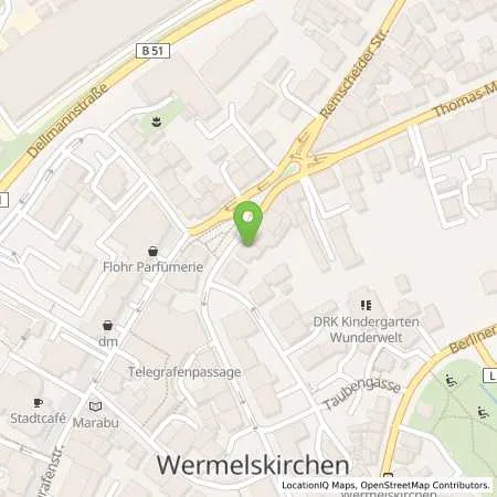 Standortübersicht der Tankstelle BEW Bergische Energie- und Wasser-GmbH in 42929 Wermelskirchen