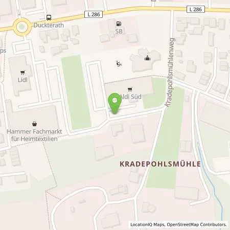 Standortübersicht der Tankstelle ALDI SÜD in 51469 Bergisch Gladbach