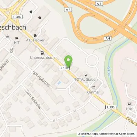 Standortübersicht der Tankstelle AggerEnergie GmbH in 51491 Overath