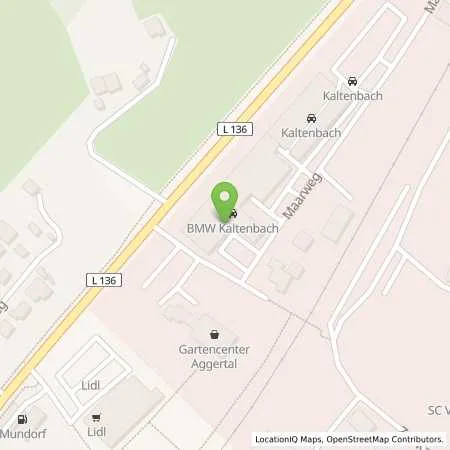 Standortübersicht der Tankstelle Kaltenbach Automobile GmbH & Co. KG in 51491 Overath