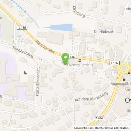 Standortübersicht der Tankstelle Stadtwerke Overath Energie GmbH in 51491 Overath