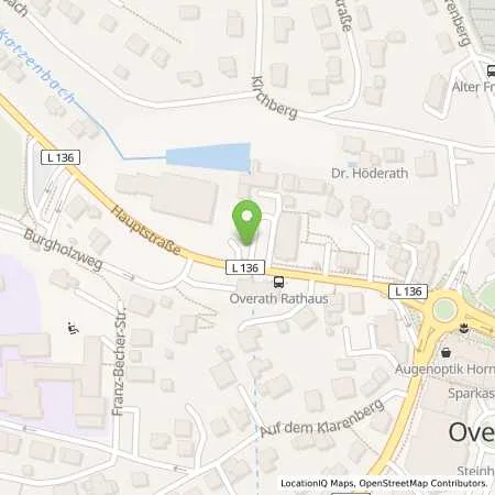 Standortübersicht der Tankstelle Stadtwerke Overath Energie GmbH in 51491 Overath
