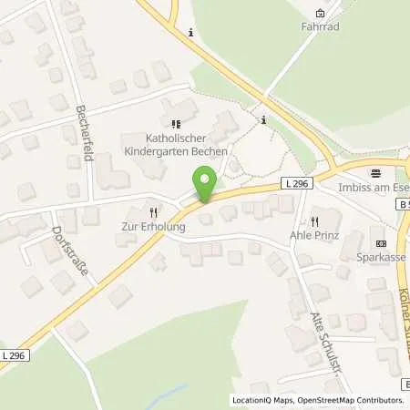 Standortübersicht der Tankstelle BEW Bergische Energie- und Wasser-GmbH in 51515 Kürten