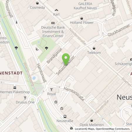 Standortübersicht der Strom (Elektro) Tankstelle: Stadtwerke Neuss Energie und Wasser GmbH in 41460, Neuss