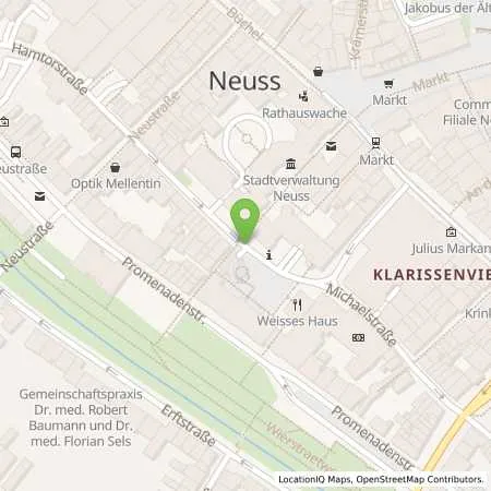 Standortübersicht der Tankstelle Stadtwerke Neuss Energie und Wasser GmbH in 41460 Neuss