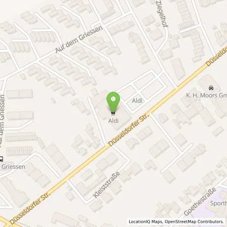 Standortübersicht der Tankstelle ALDI SÜD in 41515 Grevenbroich (Elsen)
