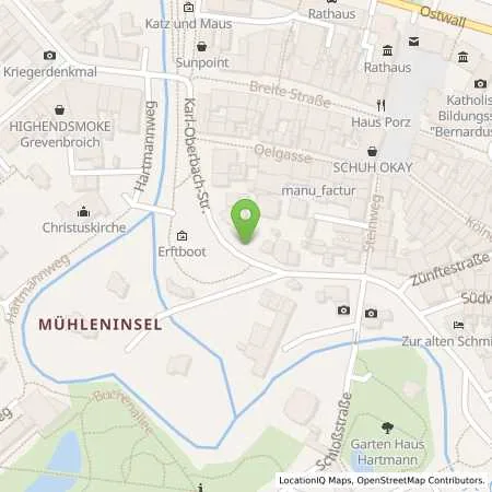 Standortübersicht der Tankstelle NEW Niederrhein Energie und Wasser GmbH in 41515 Grevenbroich