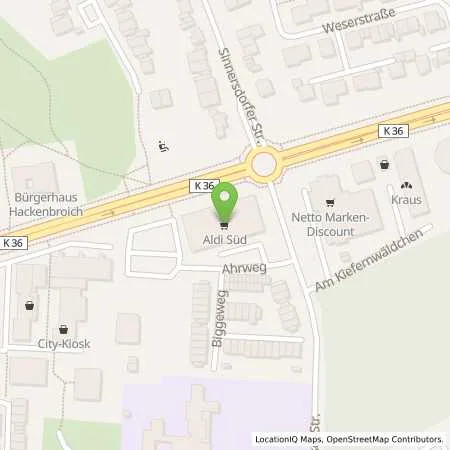 Standortübersicht der Tankstelle ALDI SÜD in 41540 Dormagen