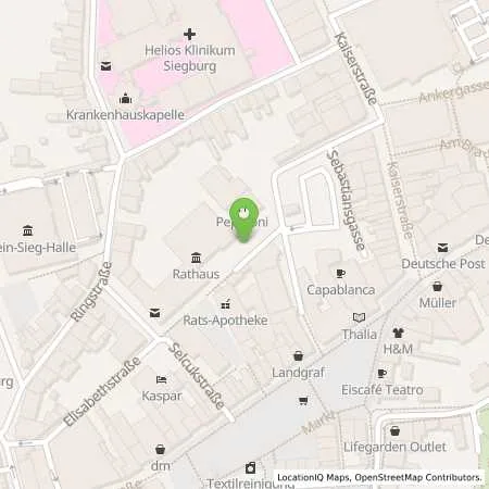 Standortübersicht der Tankstelle rhenag Rheinische Energie Aktiengesellschaft in 50968 Siegburg