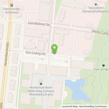 Standortübersicht der Tankstelle innogy eMobility Solutions GmbH in 53359 Rheinbach