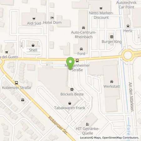 Standortübersicht der Tankstelle innogy eMobility Solutions GmbH in 53359 Rheinbach