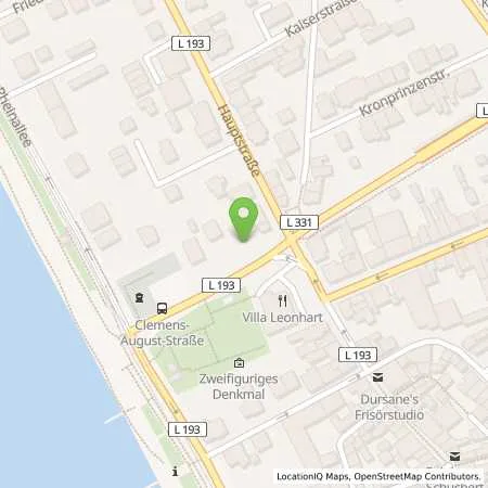 Standortübersicht der Tankstelle innogy SE in 53639 Königswinter