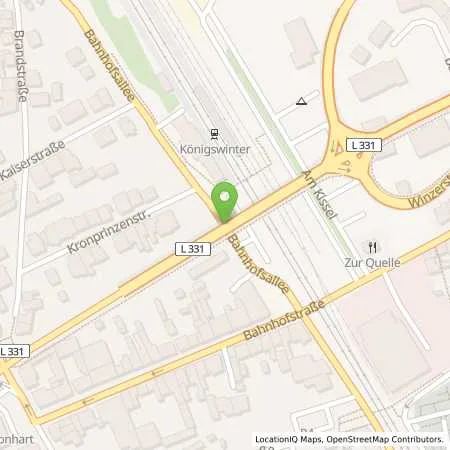 Standortübersicht der Tankstelle innogy eMobility Solutions GmbH in 53639 Königswinter